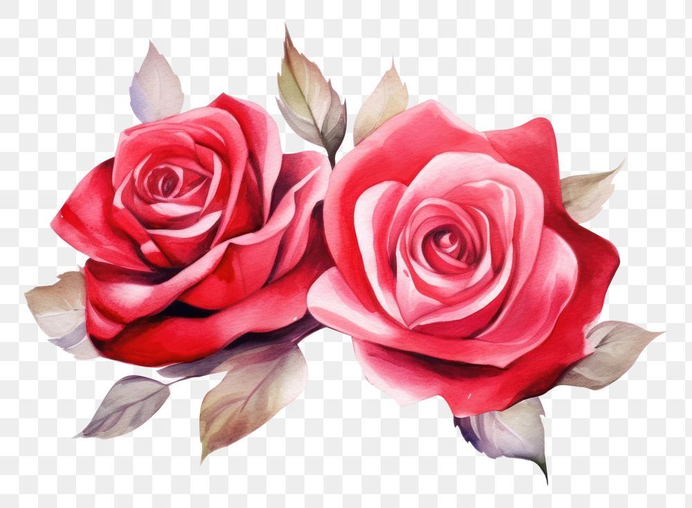 PNG Rose flower heart plant. AI generated Image by rawpixel.
