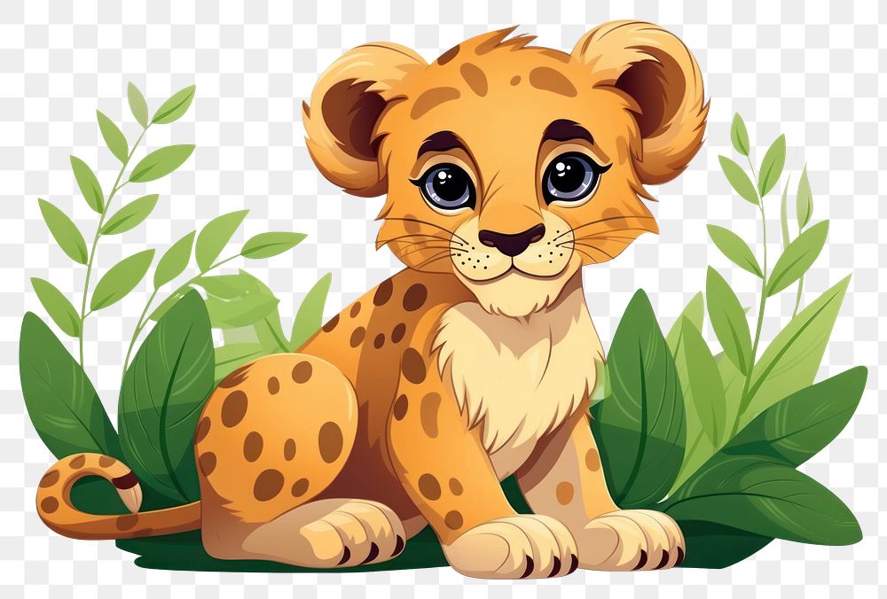 PNG Cute lion wildlife animal mammal. AI generated Image by rawpixel.