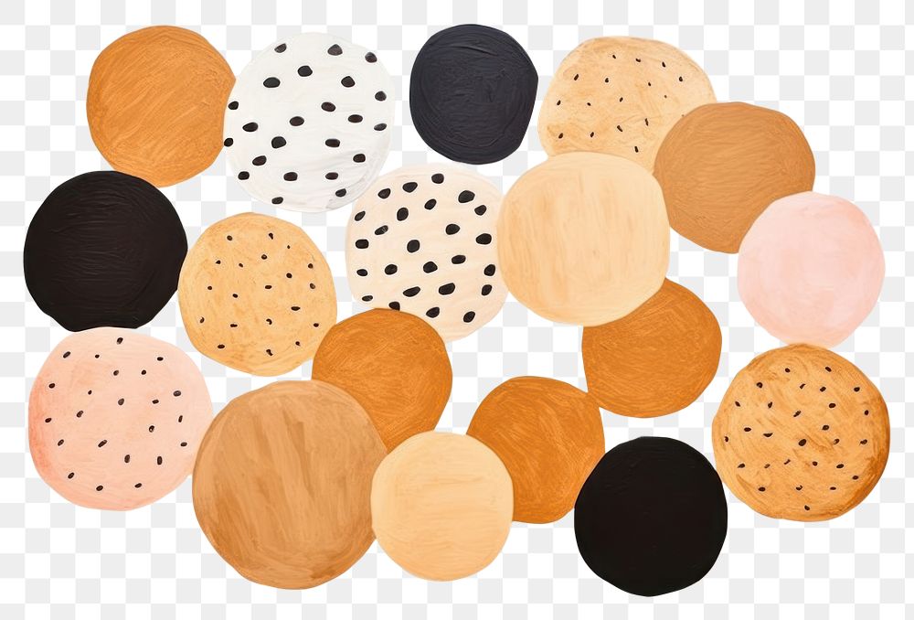 PNG  Cookies pattern wood art. AI generated Image by rawpixel.