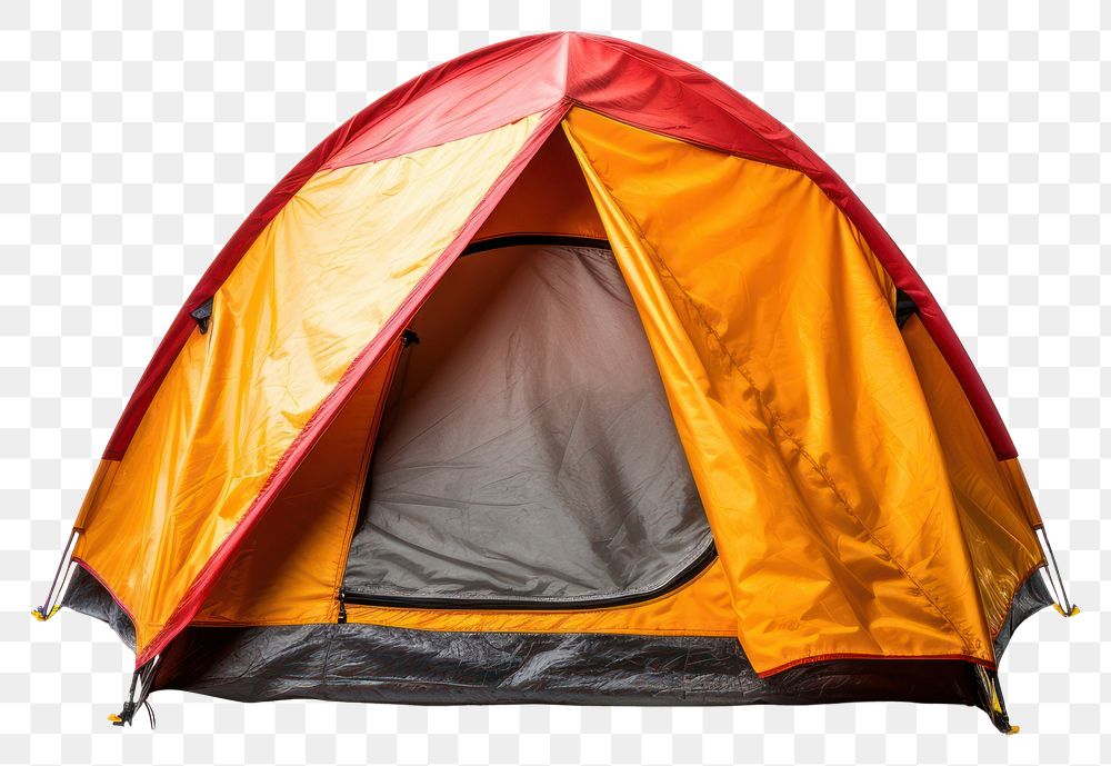 PNG  Camping tent outdoors white background protection. AI generated Image by rawpixel.
