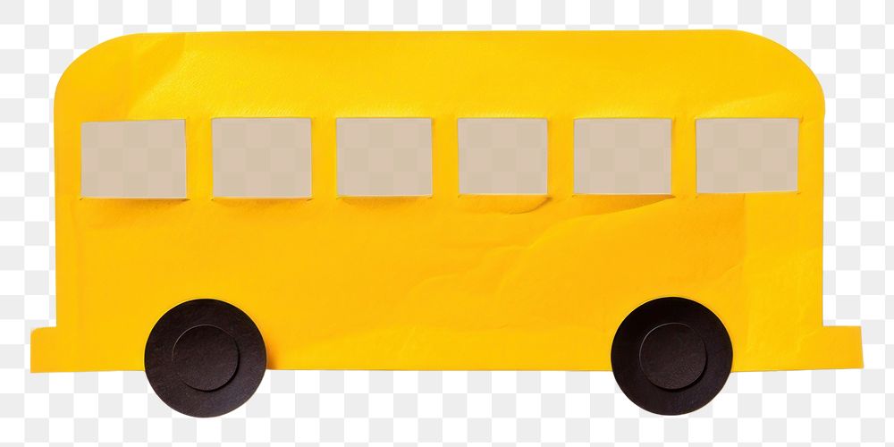 PNG  School bus vehicle white background transportation. AI generated Image by rawpixel.