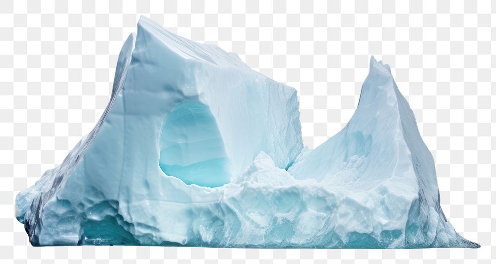 PNG Melted iceberg outdoors nature white background. AI generated Image by rawpixel.