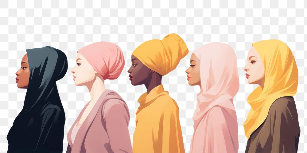 PNG  Diverse women yellow adult hood. AI generated Image by rawpixel.