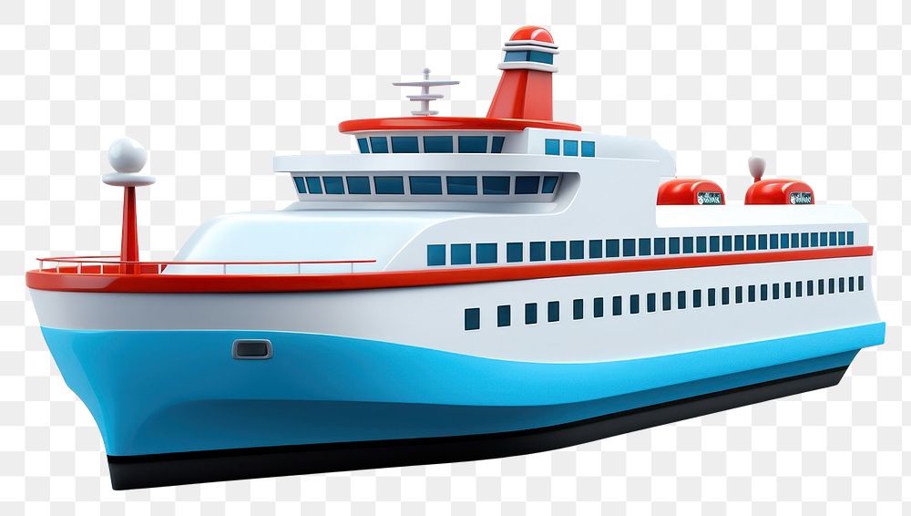 PNG Ferry boat vehicle white background transportation. AI generated Image by rawpixel.