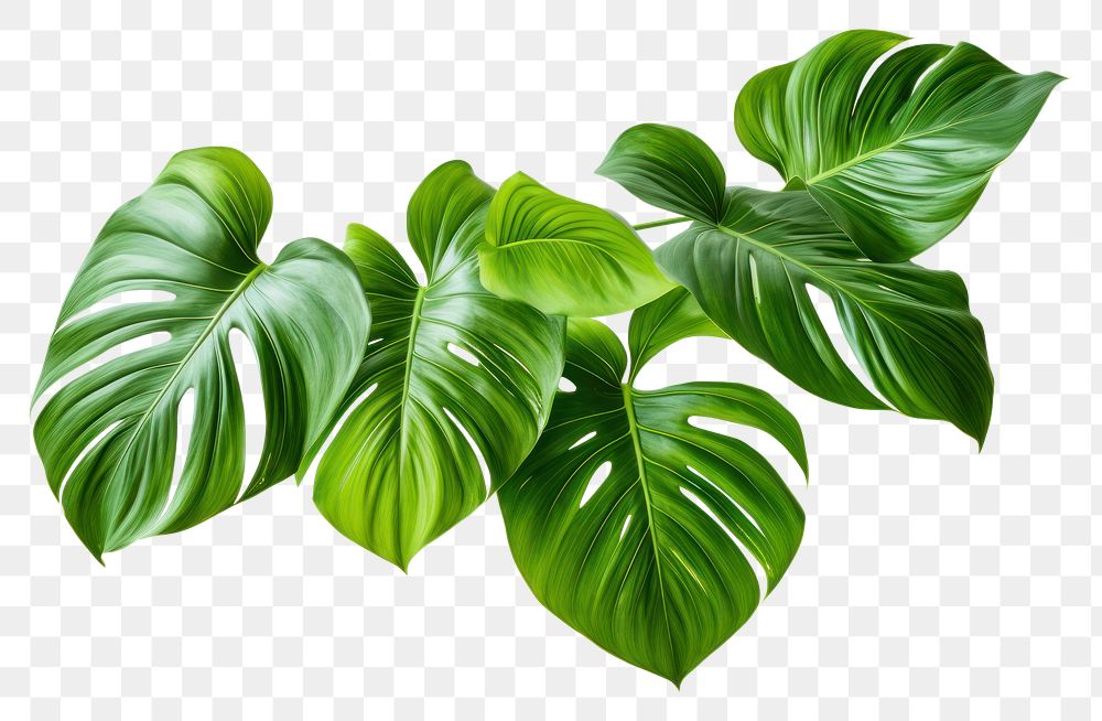 PNG Philodendron billietiae Croat plant green leaf. 