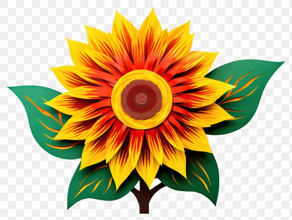 PNG Sunflower sunflower plant craft. AI generated Image by rawpixel.