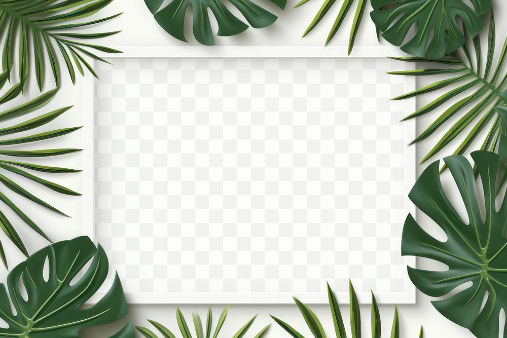PNG  Palm leaves backgrounds plant green. AI generated Image by rawpixel.
