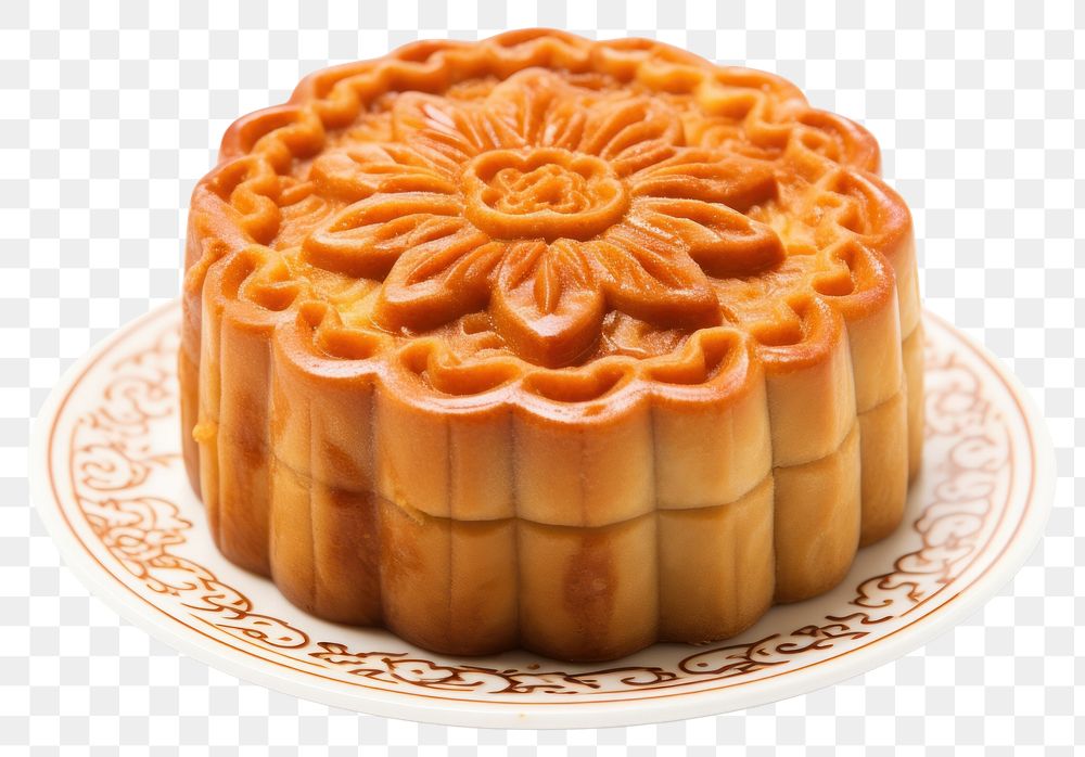 PNG Chinese moon cake dessert food confectionery. AI generated Image by rawpixel.