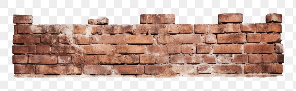 PNG  Brick wall architecture backgrounds white background. AI generated Image by rawpixel.