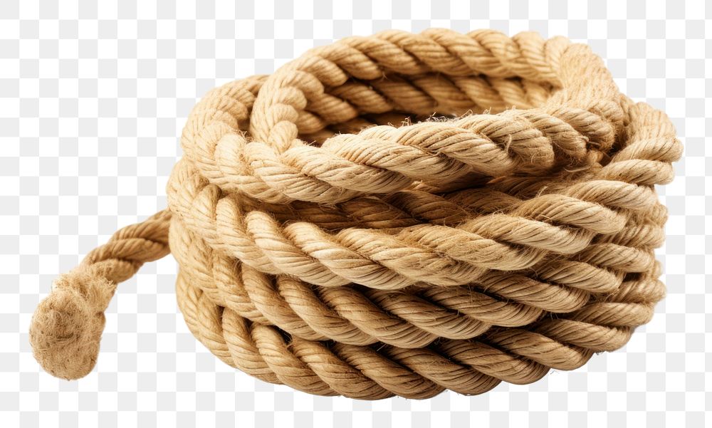 PNG  Coiled rope white background durability intricacy. AI generated Image by rawpixel.