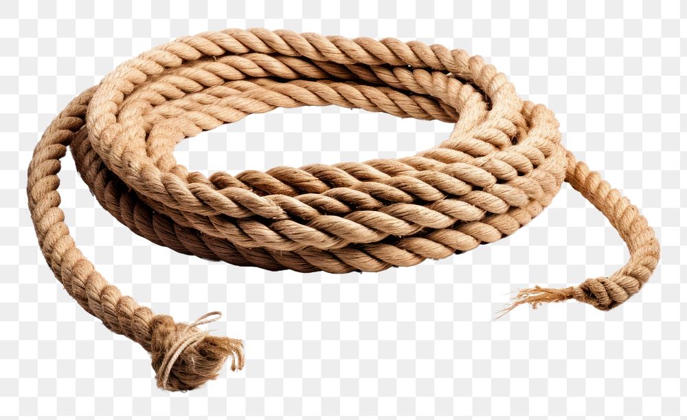 PNG  Coiled rope white background durability intricacy. AI generated Image by rawpixel.