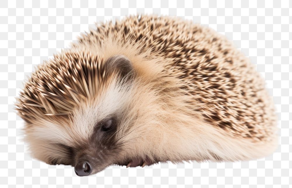 PNG  Hedgehog sleep porcupine animal mammal. AI generated Image by rawpixel.