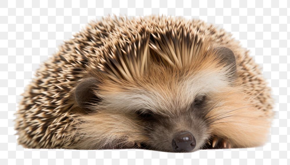 PNG Hedgehog sleep porcupine animal mammal. 