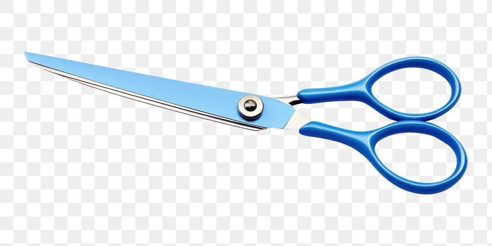 PNG  Closed scissors blue white background equipment. AI generated Image by rawpixel.