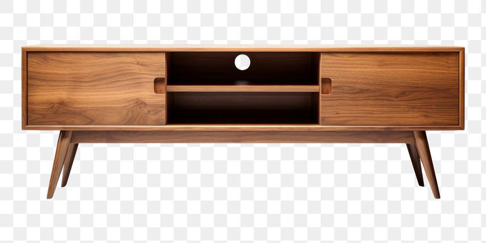 PNG  TV table furniture sideboard drawer. AI generated Image by rawpixel.