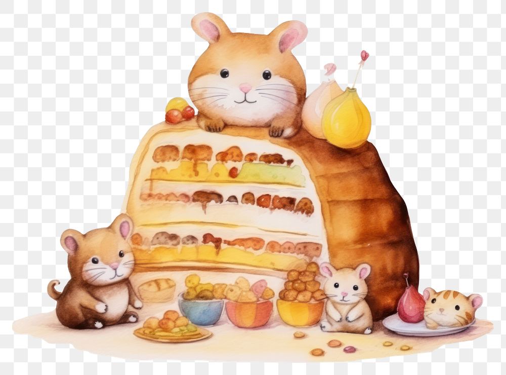 PNG Cake dessert hamster mammal. 