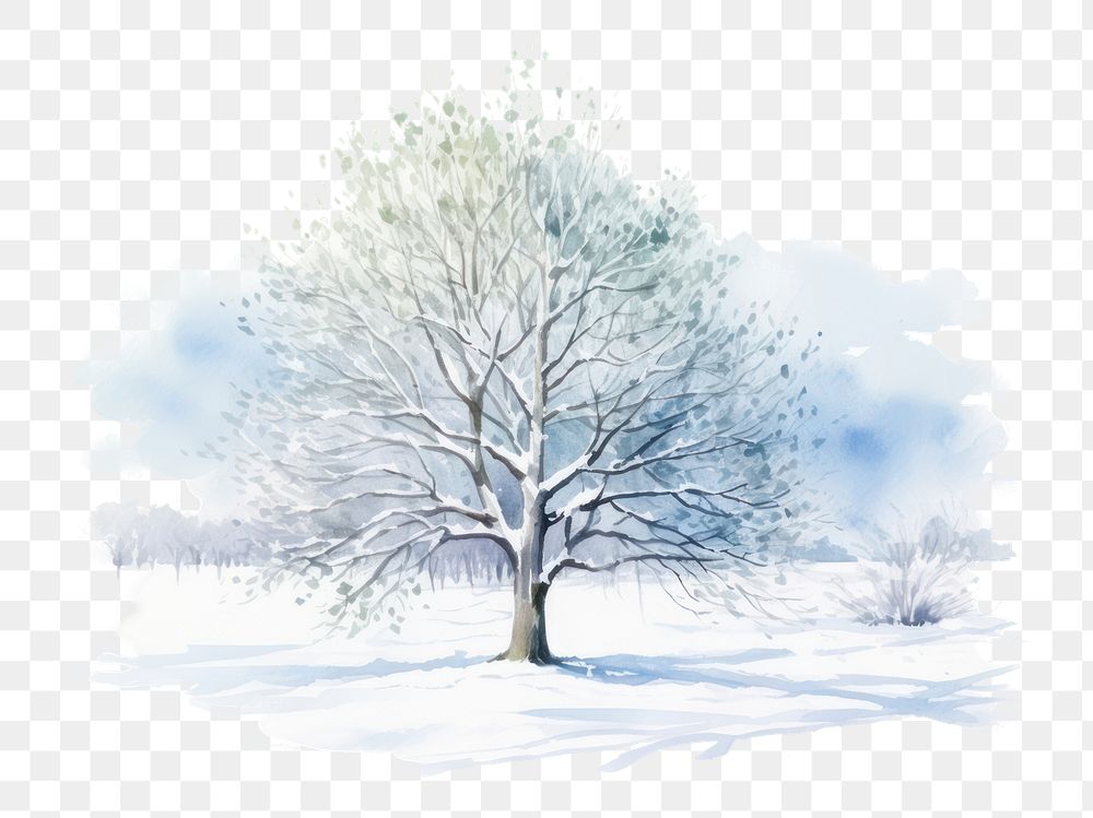 PNG Snow snow outdoors drawing. AI generated Image by rawpixel.