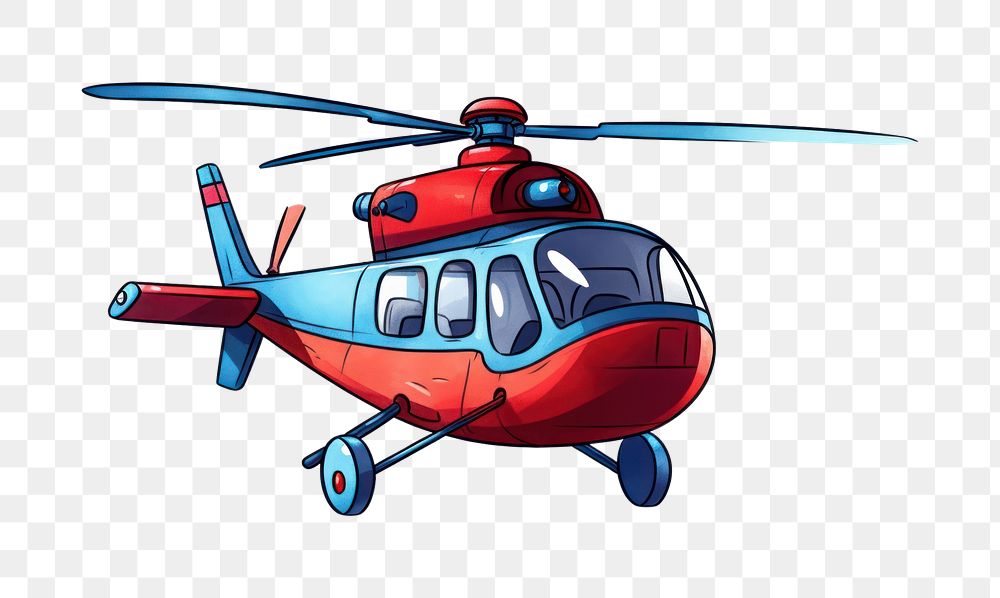 PNG  Helicopter aircraft vehicle cartoon. AI generated Image by rawpixel.