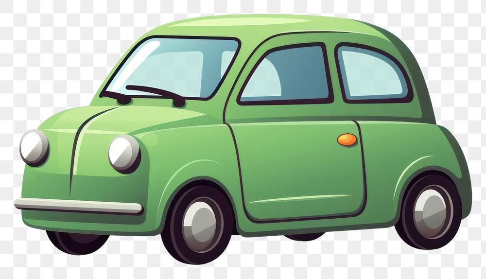 PNG Car vehicle cartoon green. 