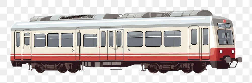 PNG  Train vehicle railway white background. AI generated Image by rawpixel.