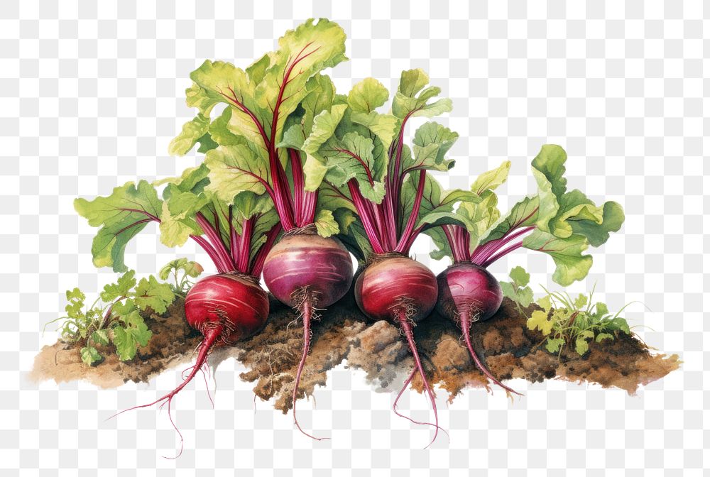 PNG  Beets plant vegetable food agriculture. AI generated Image by rawpixel.