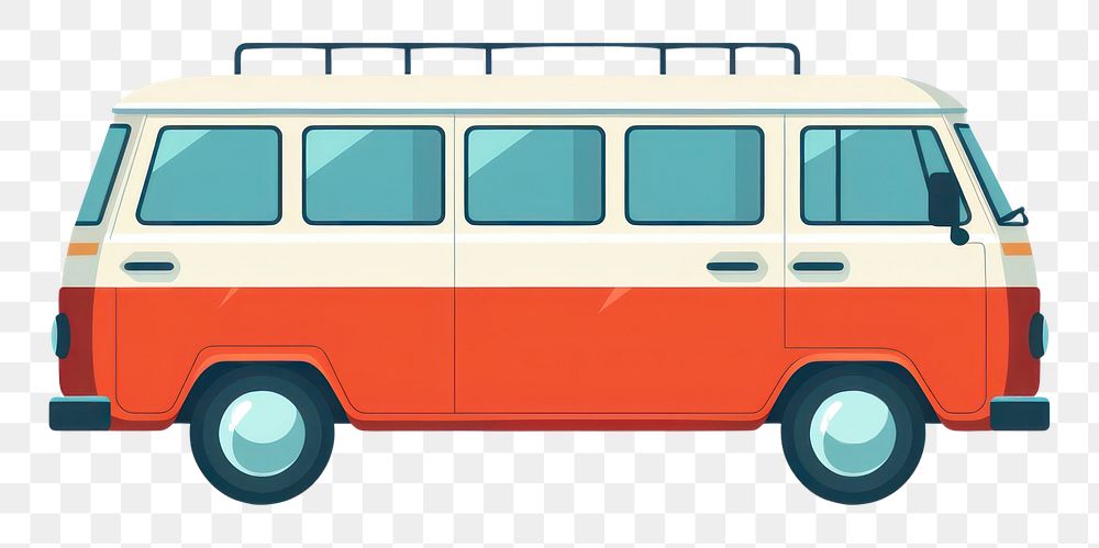 PNG Minibus vehicle car van. AI generated Image by rawpixel.