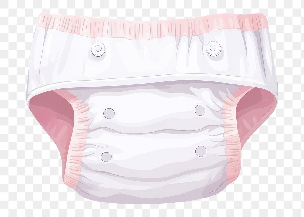 PNG Diaper white background undergarment underpants. 