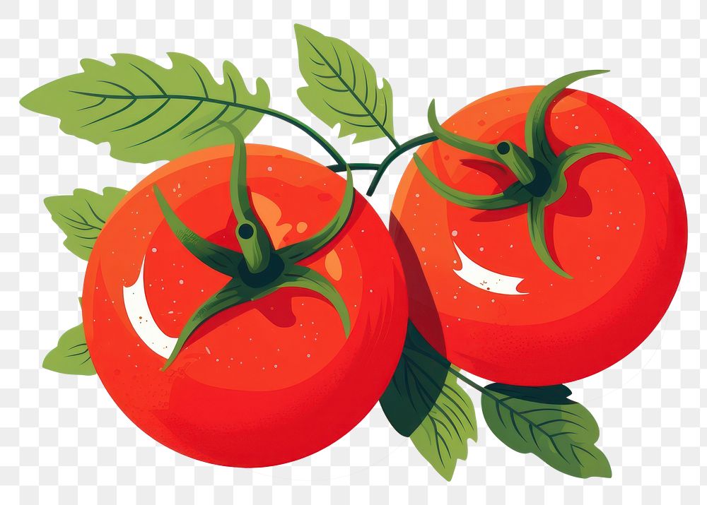 PNG Tomatoes vegetable plant food. AI generated Image by rawpixel.