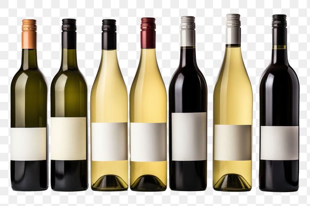 PNG  Wine Bottles bottle wine drink. AI generated Image by rawpixel.