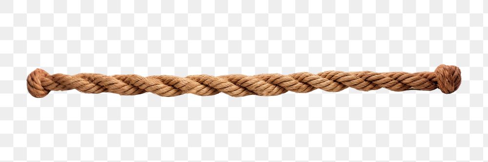 PNG A long rope white background durability strength