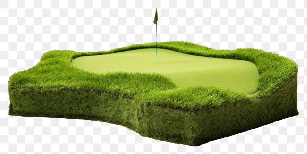 PNG Grass golf green white background. AI generated Image by rawpixel.