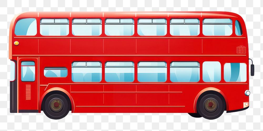 PNG Bus vehicle red  