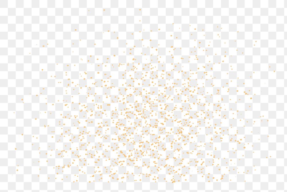 PNG Gold flakes, effect element, transparent background