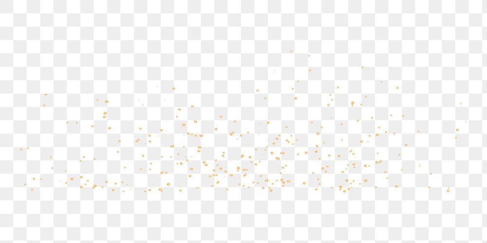 PNG Gold flakes, effect element, transparent background