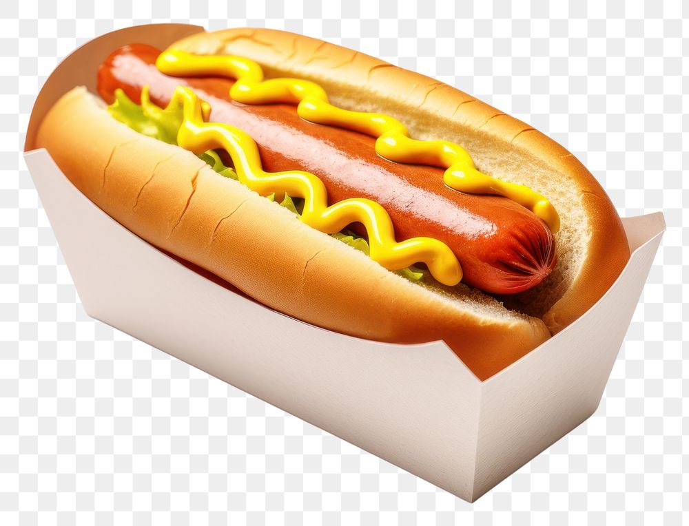 PNG Take away hot dog food white background bratwurst. 