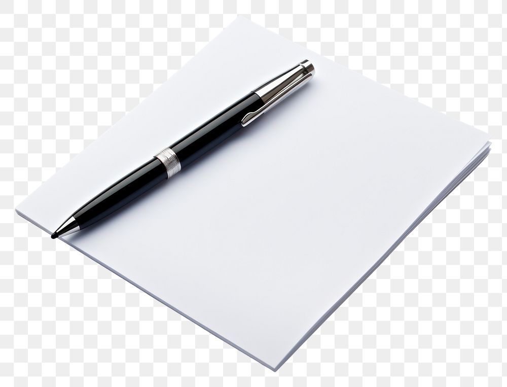 PNG Office stationary pen white white background correspondence. AI generated Image by rawpixel.