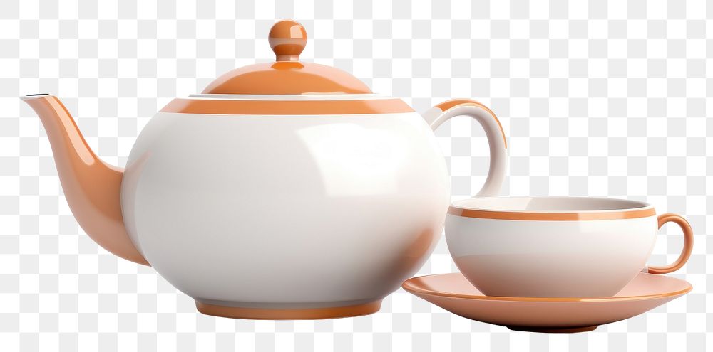 PNG Teapot cup mug white background. AI generated Image by rawpixel.
