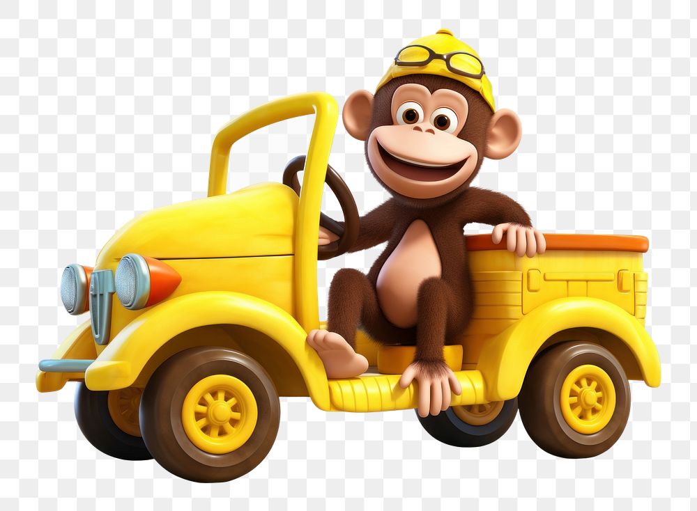 PNG Monkey vehicle cartoon wheel. 