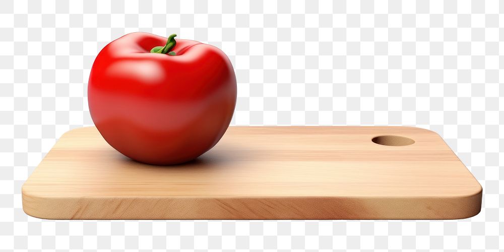 PNG Chopping board vegetable tomato plant. 