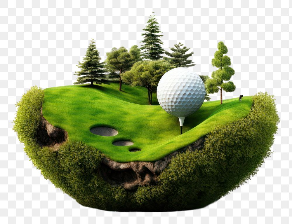 PNG Golf outdoors nature sports. AI generated Image by rawpixel.