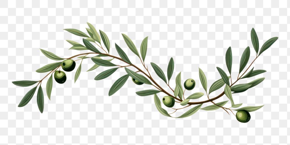 PNG Olive branch olive plant herbs. 