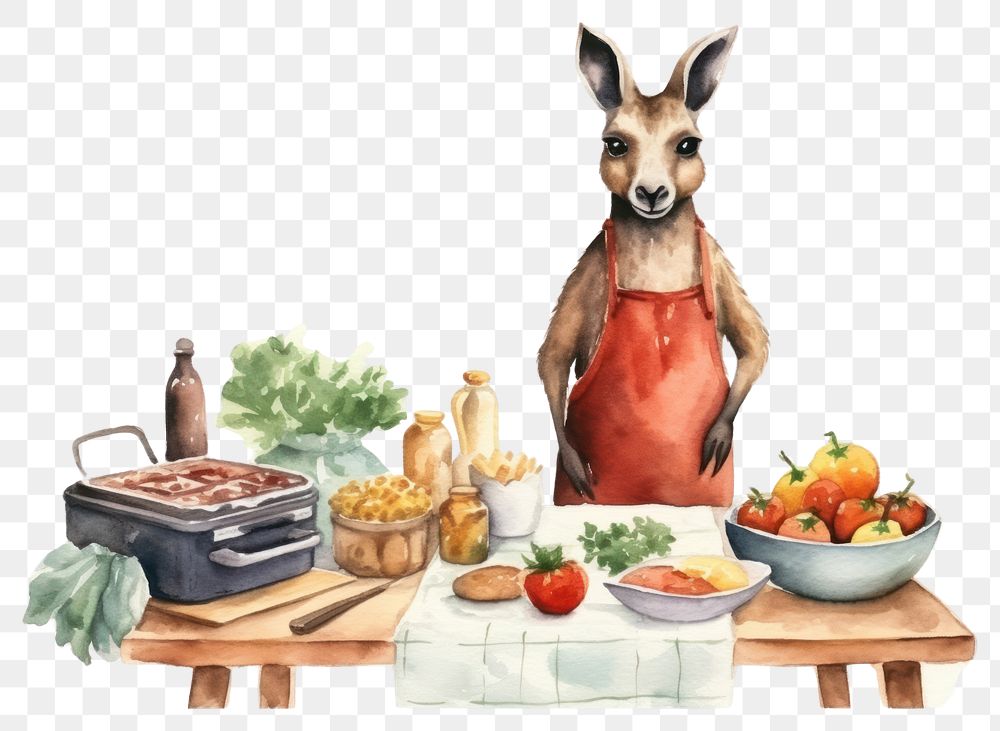 PNG Kangaroo standing mammal animal. AI generated Image by rawpixel.