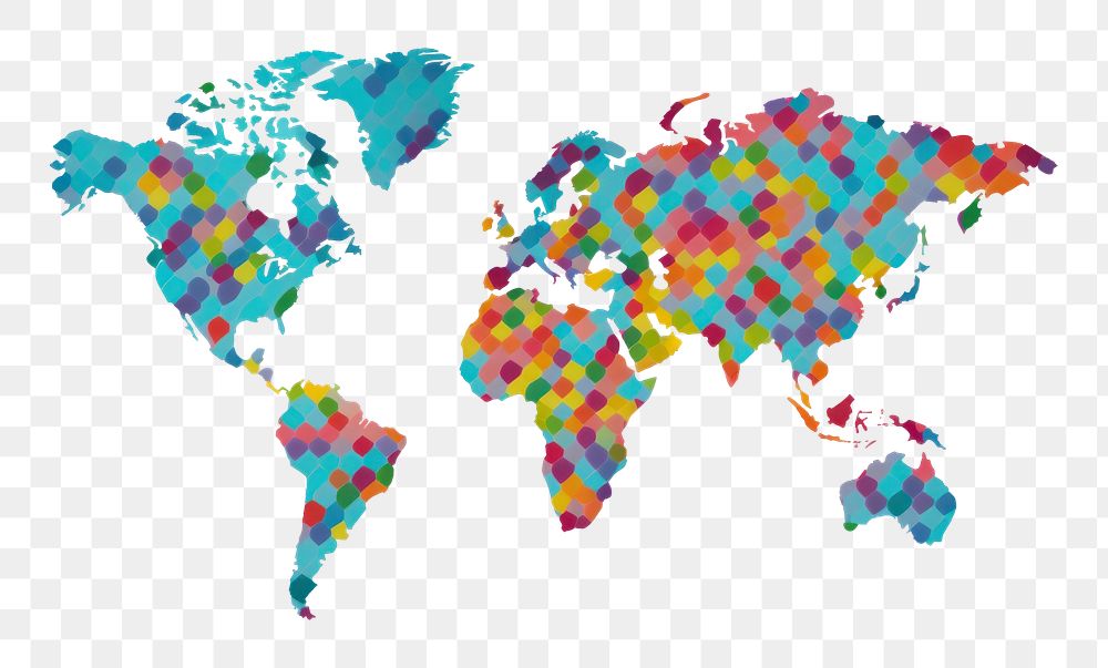 PNG World map celebration creativity technology. AI generated Image by rawpixel.