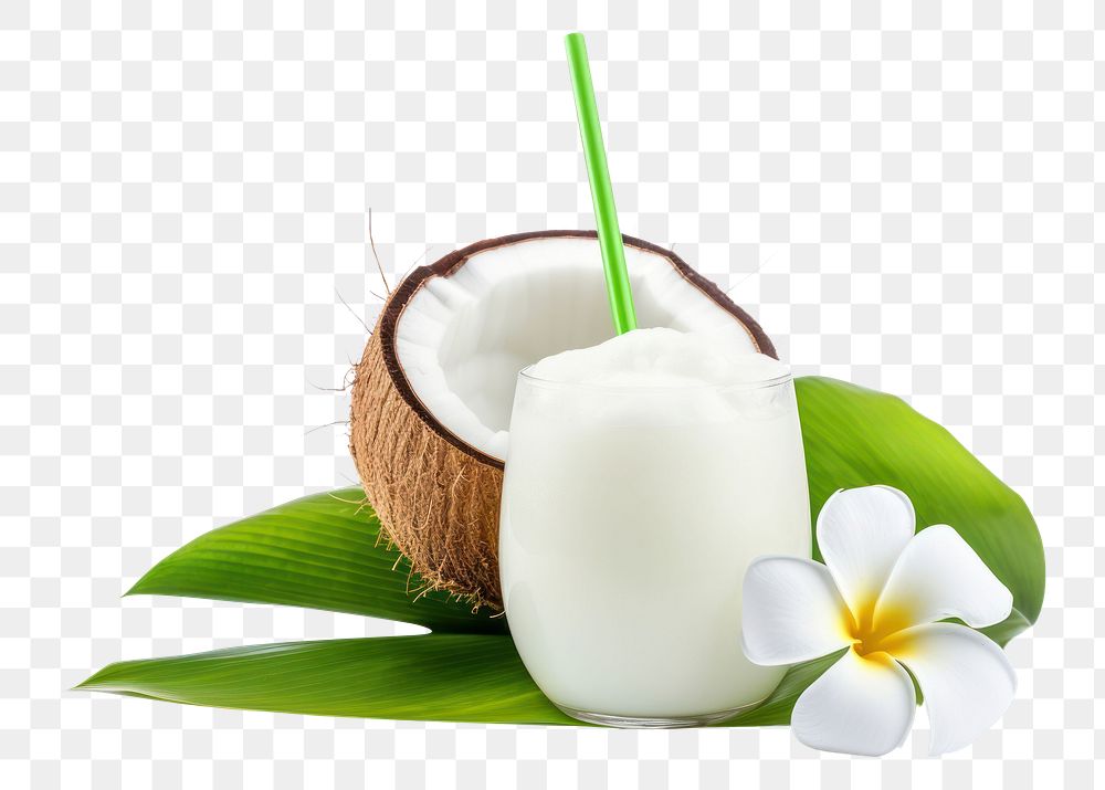 PNG Green coconut dairy fruit plant. AI generated Image by rawpixel.