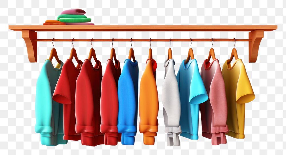 PNG Clothes white background clothesline arrangement. AI generated Image by rawpixel.