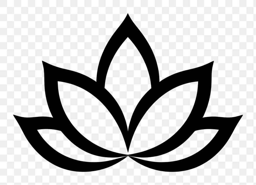 PNG Lotus icon plant white leaf. AI generated Image by rawpixel.