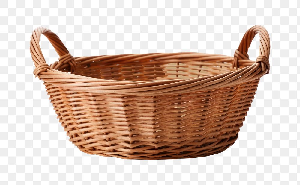PNG Empty basket white background container furniture. AI generated Image by rawpixel.