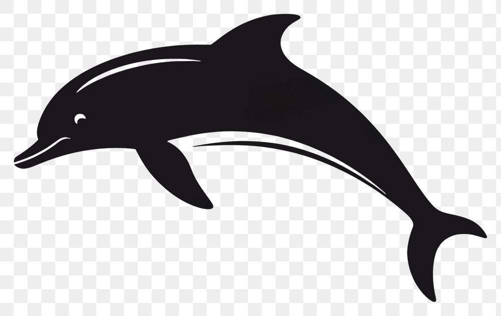 PNG A dolphin animal mammal black. AI generated Image by rawpixel.