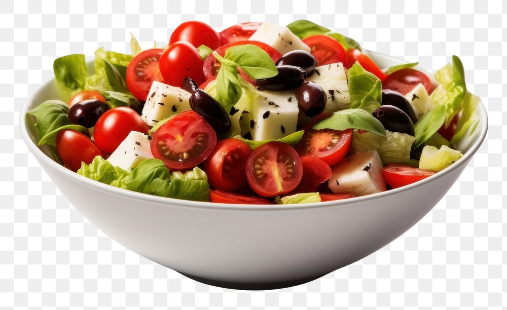 PNG Salad food bowl mozzarella. AI generated Image by rawpixel.