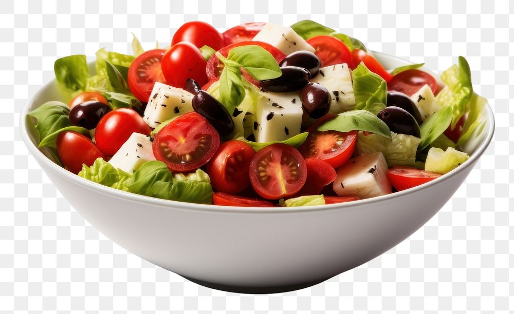 PNG Salad food bowl mozzarella. 